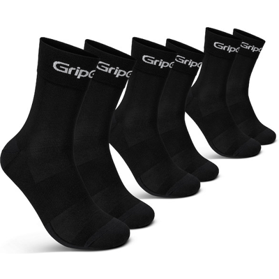 GripGrab RIDE regular cut socks 3-pack cykelstrumpor svart GripGrab RIDE regular cut socks 3-pack cykelstrumpor svart