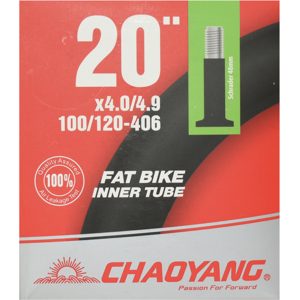 Chaoyang 20x4.00/4.90 Innerrör - Autoventil, 48mm, Svart Chaoyang 20x4.00/4.90 Innerrör - Autoventil, 48mm, Svart