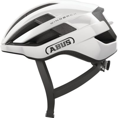 ABUS WingBack cykelhjälm shiny white ABUS WingBack cykelhjälm shiny white