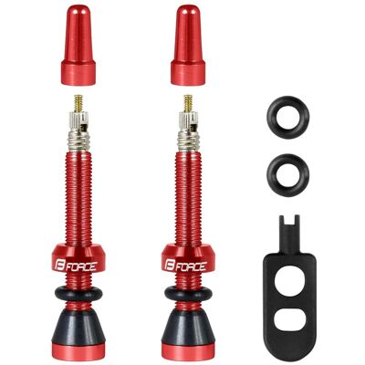 Force Röda 44mm Tubeless Ventiler - Ventil Force Röda 44mm Tubeless Ventiler - Ventil