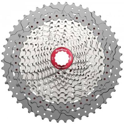 SunRace CSMX80 11-växlad aluminium mountainbike-kassett - Silver SunRace CSMX80 11-växlad aluminium mountainbike-kassett - Silver