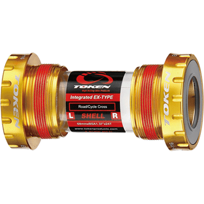 Token Prime TK878 Guld vevlager Tiramic till Shimano Hollowtech II Token Prime TK878 Guld vevlager Tiramic till Shimano Hollowtech II