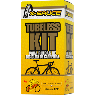 X-Sauce Tubeless Kit - Väg - Svart 17 - Tubeless Kit X-Sauce Tubeless Kit - Väg - Svart 17 - Tubeless Kit