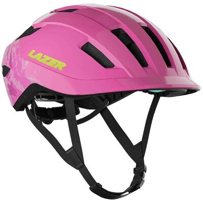 Lazer J1 KinetiCore cykelhjälm 50-56 cm pink clouds junior Lazer J1 KinetiCore cykelhjälm 50-56 cm pink clouds junior