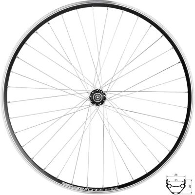 Force Prime bakhjul 28" skruvkassett fälgbromsar CNC fälgsidor 36 ekrar svart Force Prime bakhjul 28" skruvkassett fälgbromsar CNC fälgsidor 36 ekrar svart