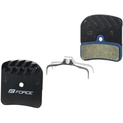 FORCE bromsbelägg disc för Shimano H03A polymer med kylfläns FORCE bromsbelägg disc för Shimano H03A polymer med kylfläns