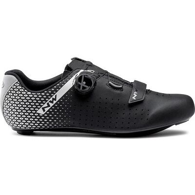 Northwave Core Plus 2 Cykelsko - Svart/Silver Northwave Core Plus 2 Cykelsko - Svart/Silver