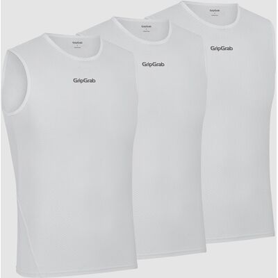 GripGrab 3pak ultralight mesh baselayer utan ärmar vit herr GripGrab 3pak ultralight mesh baselayer utan ärmar vit herr