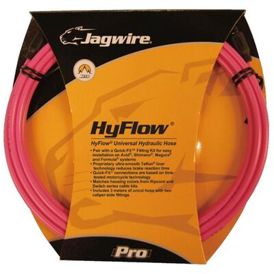 Jagwire Slangset HyFlow Hydraul Quick-Fit Teflon 3000 mm Rosa Jagwire Slangset HyFlow Hydraul Quick-Fit Teflon 3000 mm Rosa