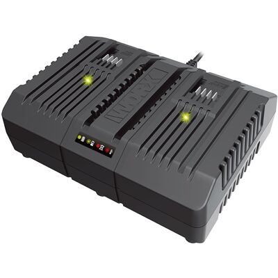 Worx Dubbelladdare till 20V Batterier 4A Worx Dubbelladdare till 20V Batterier 4A