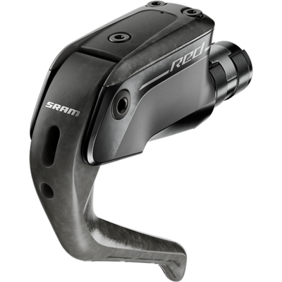 SRAM Red AXS E1 Aero bromshandtag höger med flat mount kaliber och 2000 mm oljeslang SRAM Red AXS E1 Aero bromshandtag höger med flat mount kaliber och 2000 mm oljeslang