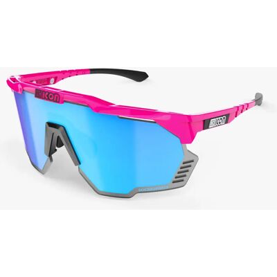 Scicon Aeroshade Kunken cykelglasögon rosa fluo/multimirror blå Scicon Aeroshade Kunken cykelglasögon rosa fluo/multimirror blå