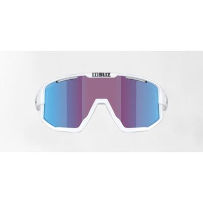 Bliz Fusion Medium cykelglasögon rose/violet mirror blue lens matte white Bliz Fusion Medium cykelglasögon rose/violet mirror blue lens matte white