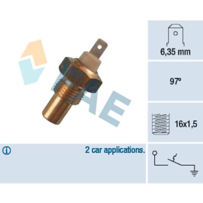 FAE 35010 Temperaturswitch - Kylsystem FAE 35010 Temperaturswitch - Kylsystem