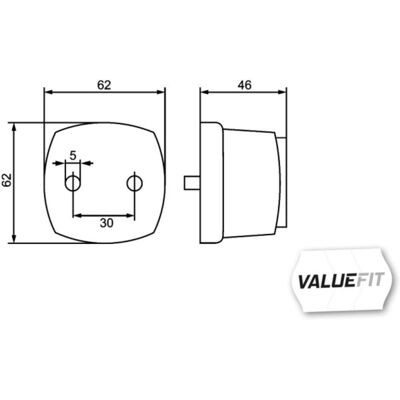 Bakljus Hella Valuefit Hella 2tm 357 012-011 Bakljus Hella Valuefit Hella 2tm 357 012-011