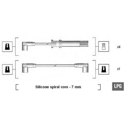 Tändkabel-Sats Magneti Marelli 941105210644 Tändkabel-Sats Magneti Marelli 941105210644