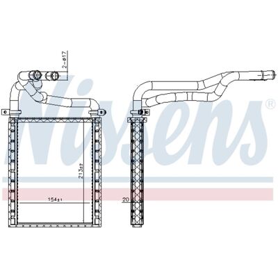 NISSENS 707191 Aluminium Kylare med Slang - Radiator NISSENS 707191 Aluminium Kylare med Slang - Radiator