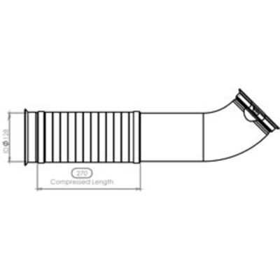 DINEX 21556 Bakre avgasrör - Exhaust Pipe DINEX 21556 Bakre avgasrör - Exhaust Pipe
