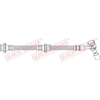 Flexibel bromsslang M10x1 - 602mm Flexibel bromsslang M10x1 - 602mm