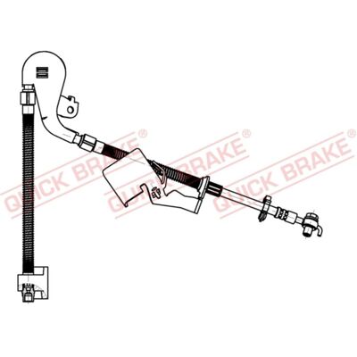 QUICK BRAKE 50.704X Flexibel bromsslang - Peugeot 407 QUICK BRAKE 50.704X Flexibel bromsslang - Peugeot 407