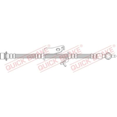 Quick Brake 50.729 Bromsslang M10x1 675mm för Toyota Avensis Quick Brake 50.729 Bromsslang M10x1 675mm för Toyota Avensis