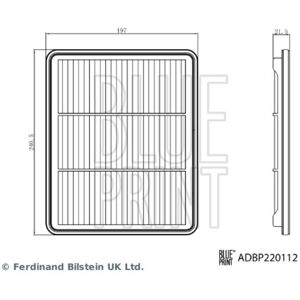 Blue Print Luftfilter Kia Picanto - ADBP220112 Blue Print Luftfilter Kia Picanto - ADBP220112