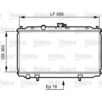 VALEO 734736 Aluminium kylare - Motorkylning VALEO 734736 Aluminium kylare - Motorkylning