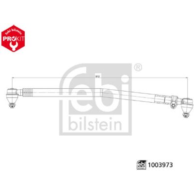 Längsgående Styrstång Febi Bilstein 1003973 Längsgående Styrstång Febi Bilstein 1003973