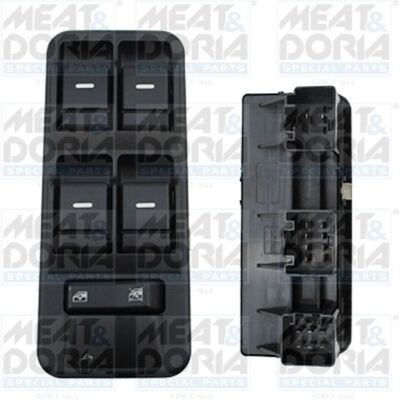MEAT & DORIA Modell 26213 - Fönsterregulator Switch - Svart MEAT & DORIA Modell 26213 - Fönsterregulator Switch - Svart