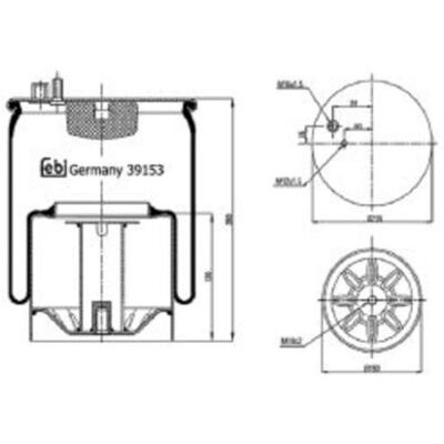 FEBI BILSTEIN Luftfjädringsdel - 39153 FEBI BILSTEIN Luftfjädringsdel - 39153