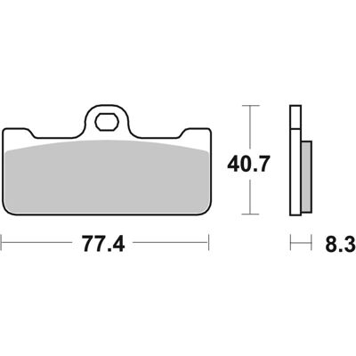 Bromsbeläggssats Brembo 07bb10sr Ohne Straßenzulassung Bromsbeläggssats Brembo 07bb10sr Ohne Straßenzulassung