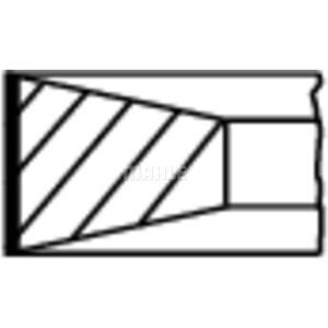 MAHLE 003 16 N0 Topplocksringar - Piston Ring Set MAHLE 003 16 N0 Topplocksringar - Piston Ring Set