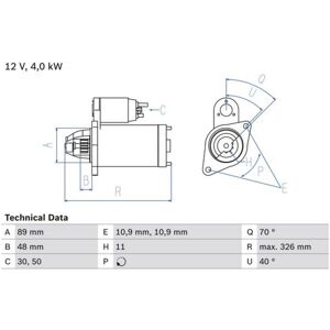 Bosch Startmotor - 0 986 025 790 - Rekonditionerad Bosch Startmotor - 0 986 025 790 - Rekonditionerad