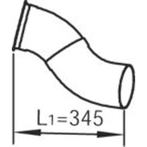 DINEX 82193 Utsläppsrör - Främre DINEX 82193 Utsläppsrör - Främre