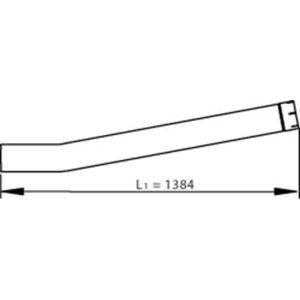 DINEX 81607 Avgassystem - Bak, 1384/1450mm, 200mm bredd - Avgassystem DINEX 81607 Avgassystem - Bak, 1384/1450mm, 200mm bredd - Avgassystem