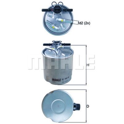 MAHLE KL 440/40 Bränslefilter - In-line, Nissan, Renault MAHLE KL 440/40 Bränslefilter - In-line, Nissan, Renault