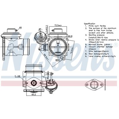 NISSENS 98301 EGR-ventil - Motor delar NISSENS 98301 EGR-ventil - Motor delar