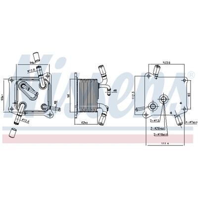 NISSENS 91294 Vattenkyld Oljekylar NISSENS 91294 Vattenkyld Oljekylar