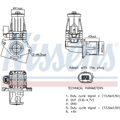 NISSENS 98377 EGR-ventil - Bilutstyrselsedel NISSENS 98377 EGR-ventil - Bilutstyrselsedel