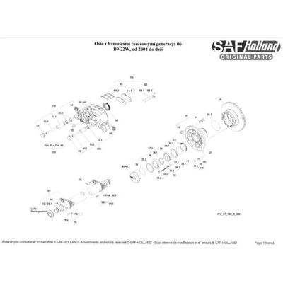 SAF Modell 3 434 3660 00 - Fjäderfäste delar SAF Modell 3 434 3660 00 - Fjäderfäste delar