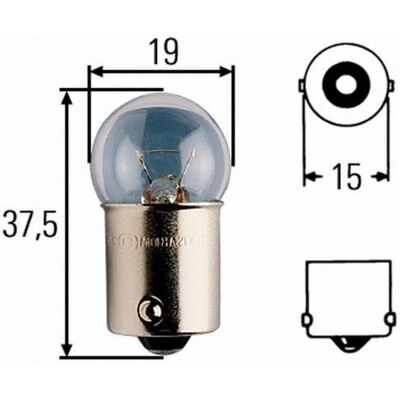 Glödlampa Hella R10w Heavy Duty Expert 24v, 10w, 10 Stycke Glödlampa Hella R10w Heavy Duty Expert 24v, 10w, 10 Stycke