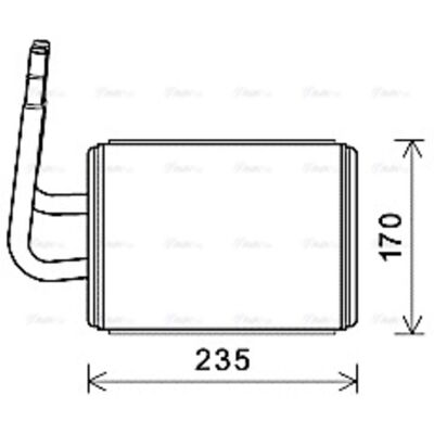 AVA COOLING MZA6268 Bilvärmare - Aluminium AVA COOLING MZA6268 Bilvärmare - Aluminium
