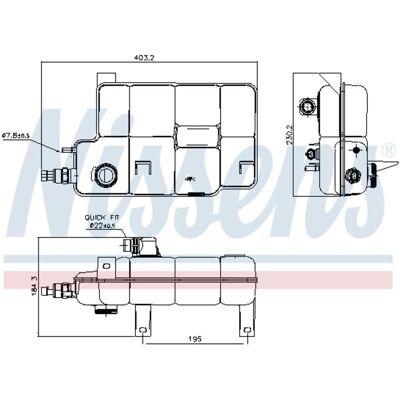 NISSENS 996260 - Expansionsbehållare - Plastmaterial NISSENS 996260 - Expansionsbehållare - Plastmaterial