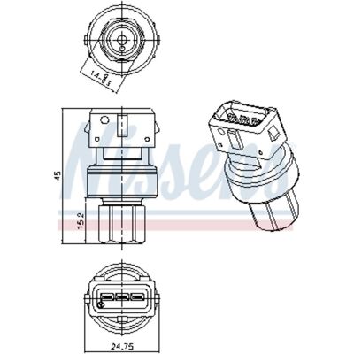 NISSENS 301067 Tryckbrytare - Luftkonditionering NISSENS 301067 Tryckbrytare - Luftkonditionering