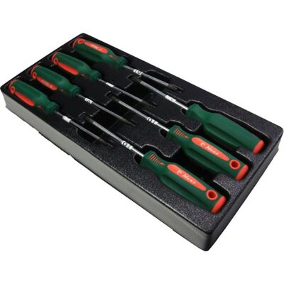 HANS TT-18 Modul skruvmejselsats - 7 Delar TORX T10H-T40H HANS TT-18 Modul skruvmejselsats - 7 Delar TORX T10H-T40H
