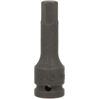 Sexkantig Slaghylsa Hans 1/2 Tum M12, Längd 78mm Sexkantig Slaghylsa Hans 1/2 Tum M12, Längd 78mm