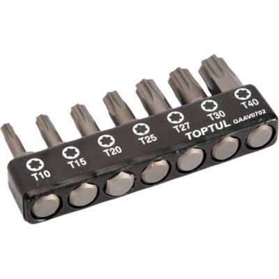 Skruvmejselbladssats 1/4" Toptul Gaav0702 Skruvmejselbladssats 1/4" Toptul Gaav0702