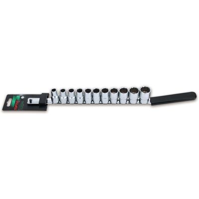 TOPTUL GAAQ1102 Dodekagonalt sats - 1/2" spärr. TOPTUL GAAQ1102 Dodekagonalt sats - 1/2" spärr.