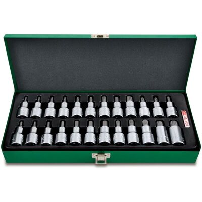 TOPTUL 1/2 tum socket set - TORX, SPLINE, PH bits TOPTUL 1/2 tum socket set - TORX, SPLINE, PH bits