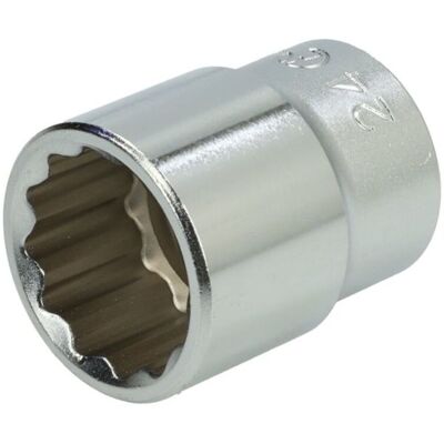 Sexkantshylsa 1/2 Tum Hans 24 Mm 12-Kant kurz Sexkantshylsa 1/2 Tum Hans 24 Mm 12-Kant kurz